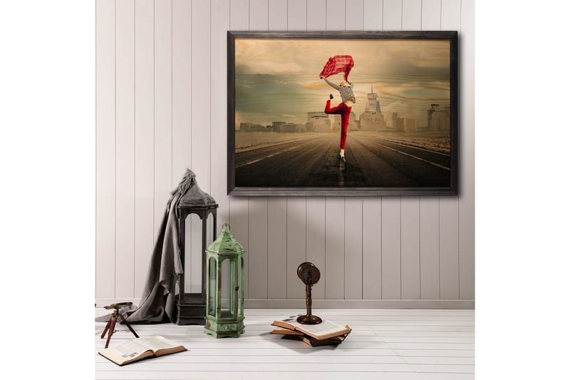 Koristeellinen Kehystetty Maalaus  50x70 cm - Monivärinen - Sisustustuotteet - Taulu & taide - Canvas-taulu