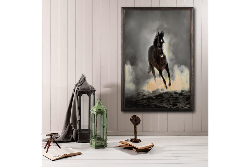 Koristeellinen Kehystetty Maalaus  50x70 cm - Monivärinen - Sisustustuotteet - Taulu & taide - Canvas-taulu