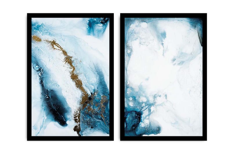 Koristeellinen kehystetty MDF Taulu (2 kpl), undefined