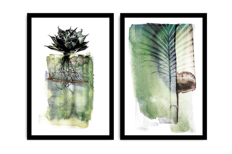 Koristeellinen kehystetty MDF Taulu (2 kpl), undefined