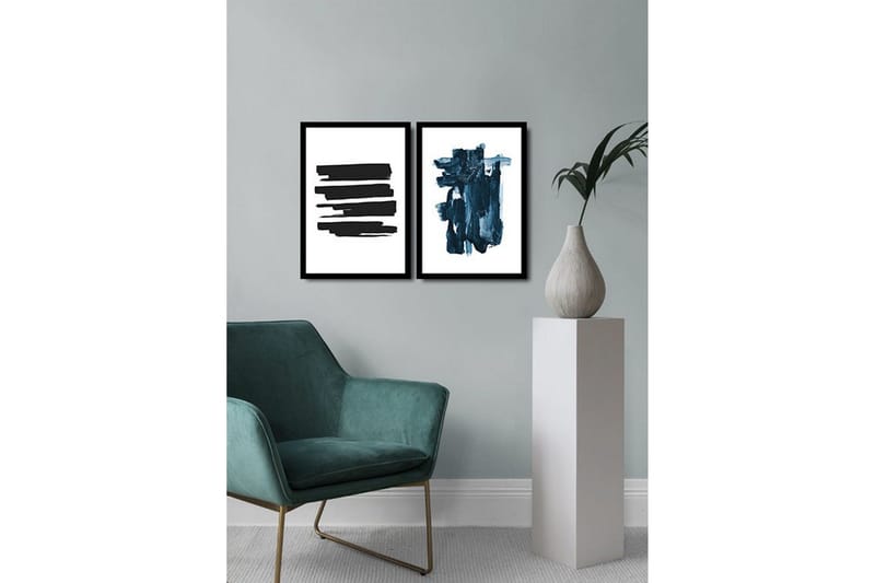 Koristeellinen kehystetty MDF Taulu (2 kpl) - Sisustustuotteet - Taulu & taide - Canvas-taulu