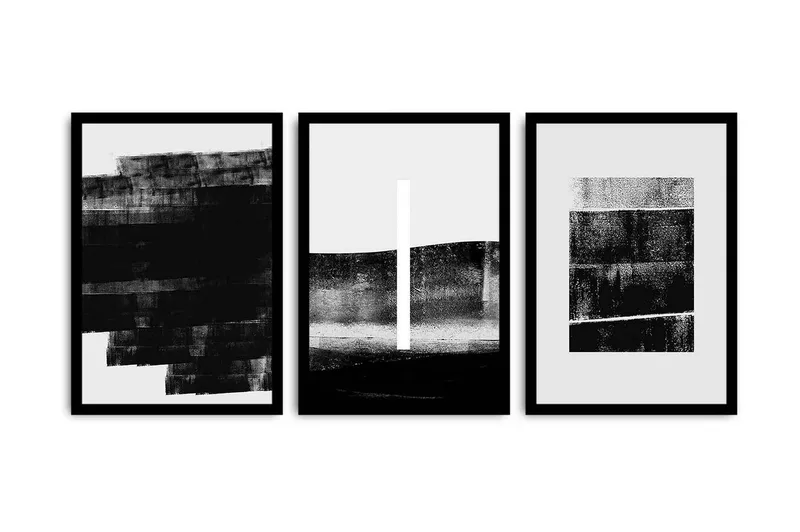 Koristeellinen kehystetty MDF Taulu (3 kpl), undefined