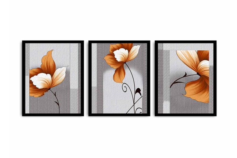 Koristeellinen kehystetty MDF Taulu (3 kpl), undefined