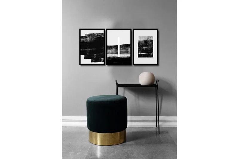 Koristeellinen kehystetty MDF Taulu (3 kpl) - Sisustustuotteet - Taulu & taide - Canvas-taulu