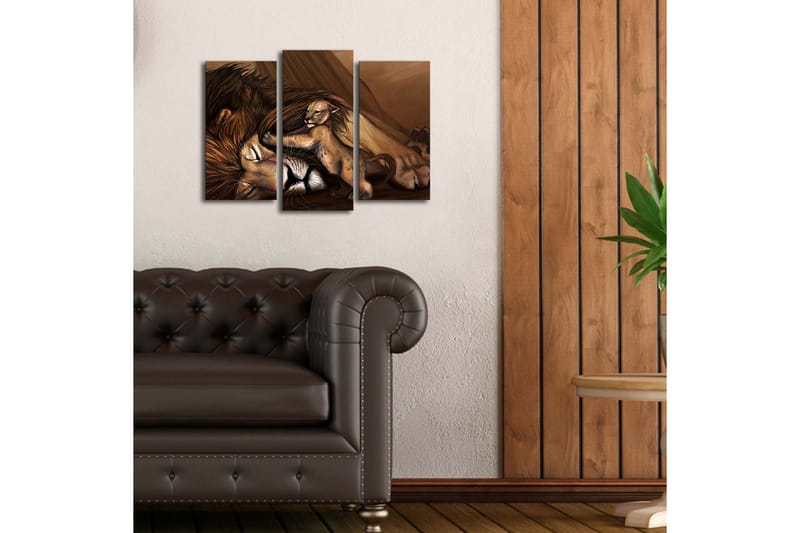 Koristeellinen Led Valaistu Canvas Taulu (3 kpl) - Sisustustuotteet - Taulu & taide - Canvas-taulu