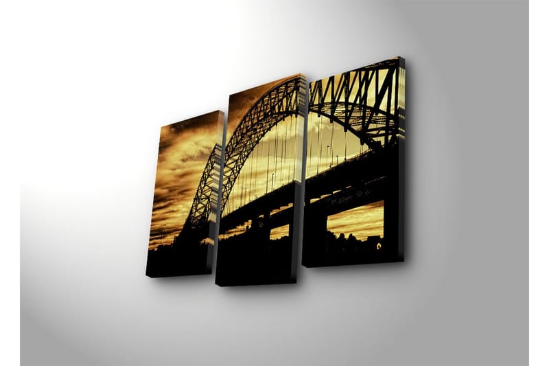 Koristeellinen Led Valaistu Canvas Taulu (3 kpl) - Sisustustuotteet - Taulu & taide - Canvas-taulu