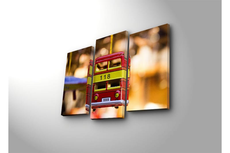 Koristeellinen Led Valaistu Canvas Taulu (3 kpl) - Sisustustuotteet - Taulu & taide - Canvas-taulu