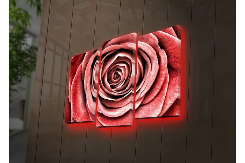 Koristeellinen Led Valaistu Canvas Taulu (3 kpl) - Sisustustuotteet - Taulu & taide - Canvas-taulu