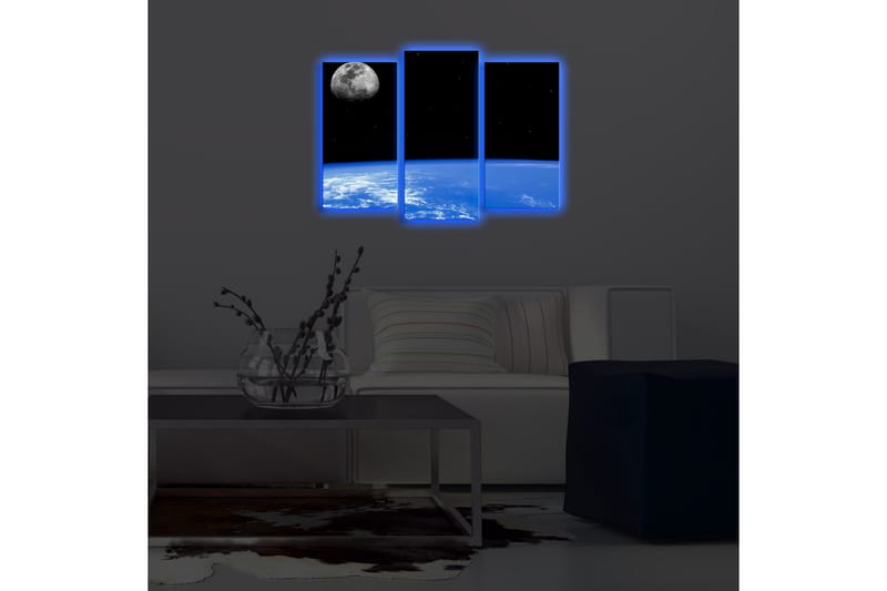 Koristeellinen Led Valaistu Canvas Taulu (3 kpl) - Sisustustuotteet - Taulu & taide - Canvas-taulu