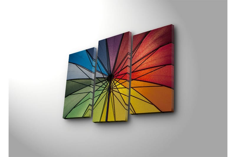 Koristeellinen Led Valaistu Canvas Taulu (3 kpl) - Sisustustuotteet - Taulu & taide - Canvas-taulu