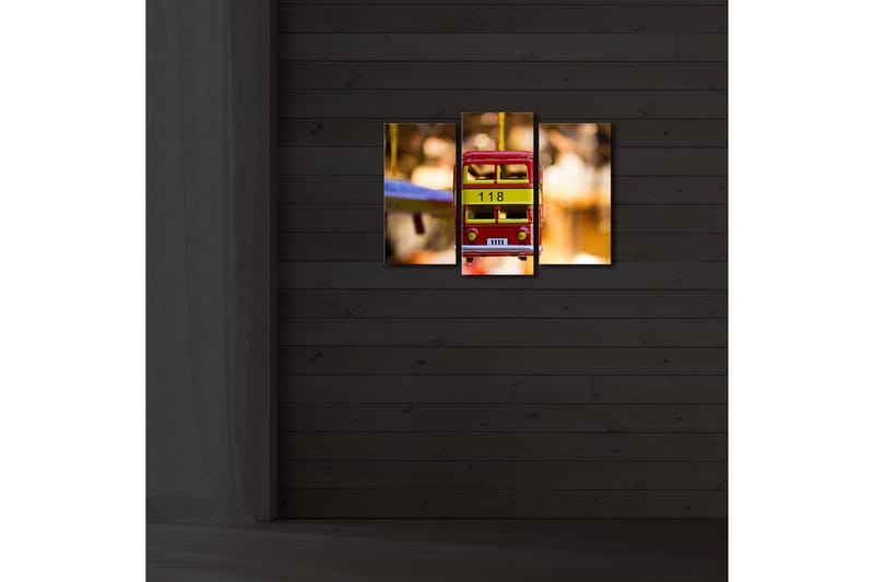 Koristeellinen Led Valaistu Canvas Taulu (3 kpl) - Sisustustuotteet - Taulu & taide - Canvas-taulu
