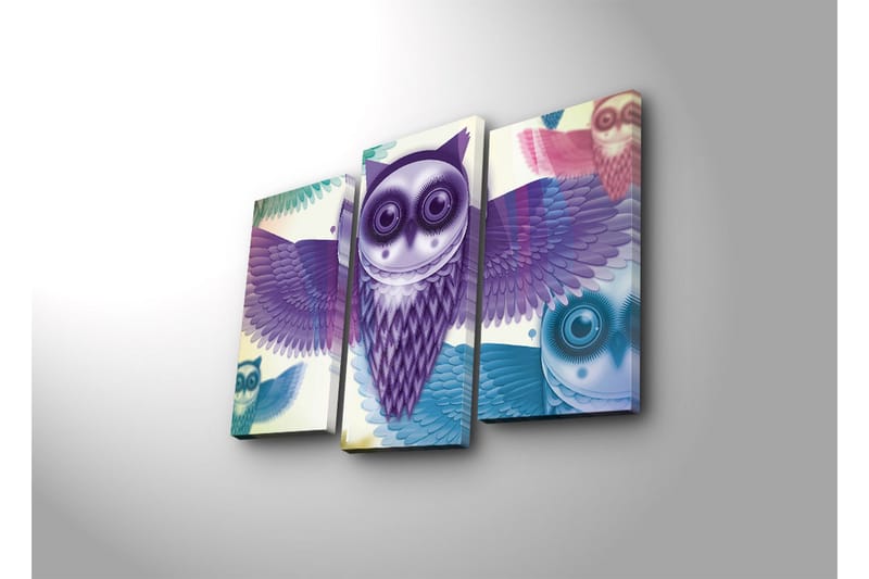 Koristeellinen Led Valaistu Canvas Taulu (3 kpl) - Sisustustuotteet - Taulu & taide - Canvas-taulu