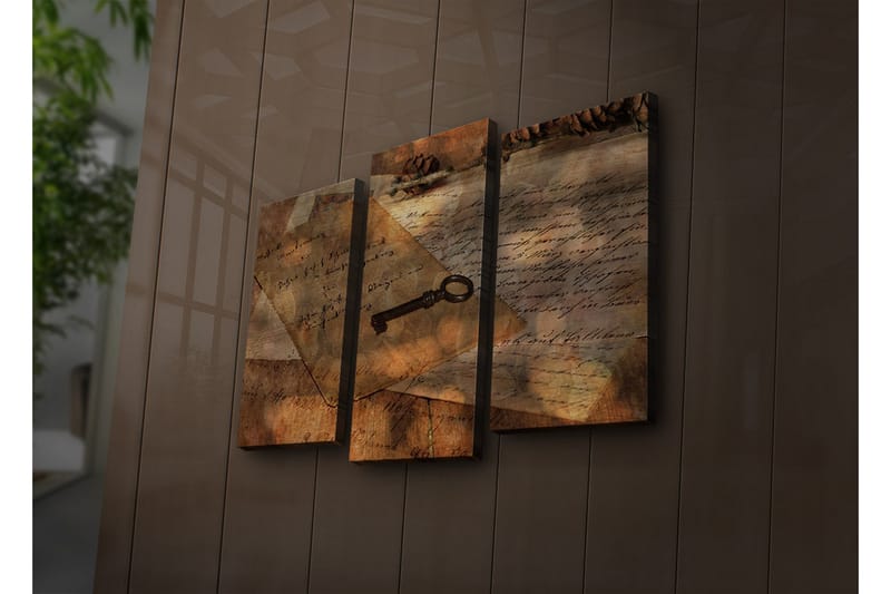 Koristeellinen Led Valaistu Canvas Taulu (3 kpl) - Sisustustuotteet - Taulu & taide - Canvas-taulu