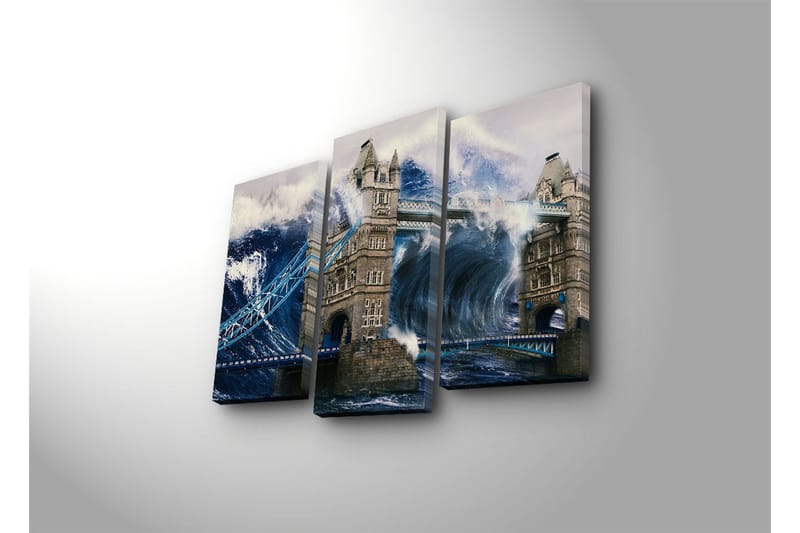 Koristeellinen Led Valaistu Canvas Taulu (3 kpl) - Sisustustuotteet - Taulu & taide - Canvas-taulu