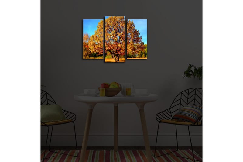 Koristeellinen Led Valaistu Canvas Taulu (3 kpl) - Sisustustuotteet - Taulu & taide - Canvas-taulu