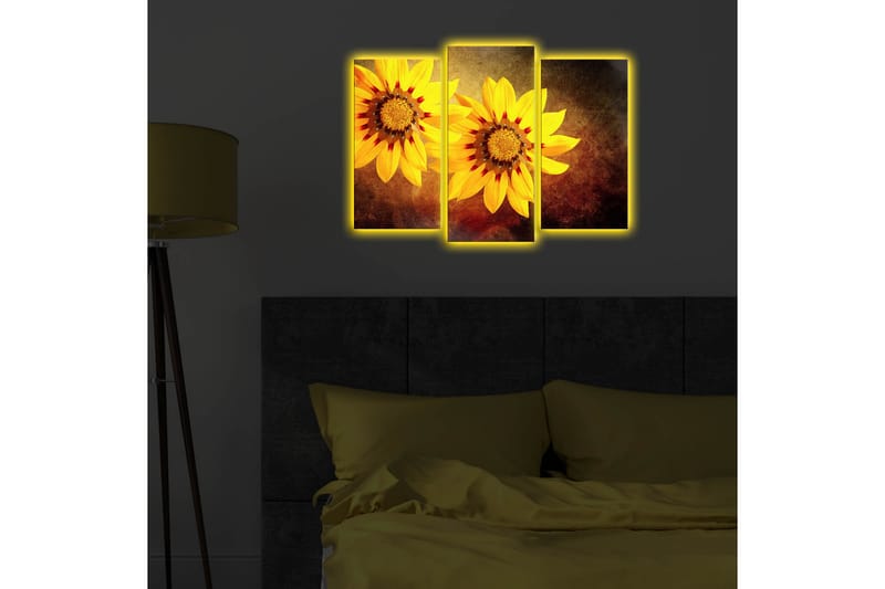 Koristeellinen Led Valaistu Canvas Taulu (3 kpl) - Sisustustuotteet - Taulu & taide - Canvas-taulu