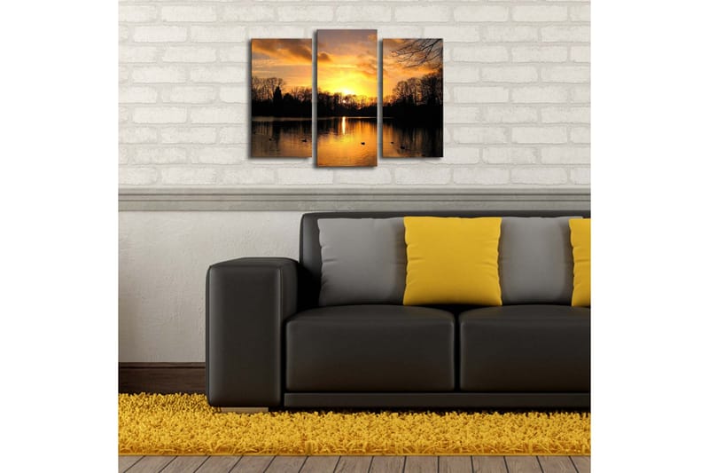 Koristeellinen Led Valaistu Canvas Taulu (3 kpl) - Sisustustuotteet - Taulu & taide - Canvas-taulu