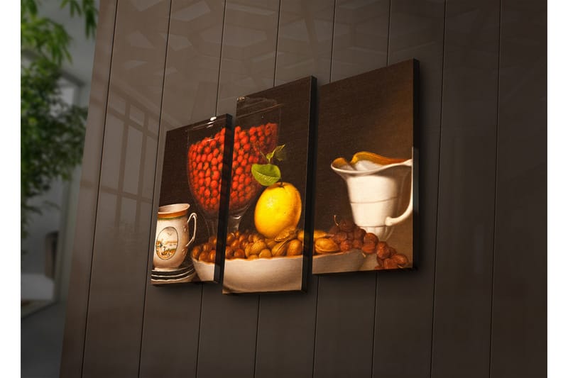 Koristeellinen Led Valaistu Canvas Taulu (3 kpl) - Sisustustuotteet - Taulu & taide - Canvas-taulu