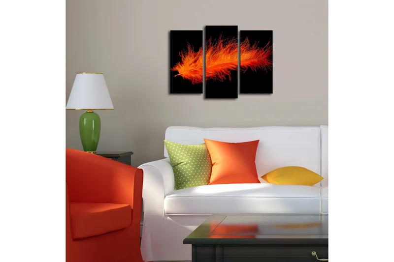 Koristeellinen Led Valaistu Canvas Taulu (3 kpl) - Sisustustuotteet - Taulu & taide - Canvas-taulu