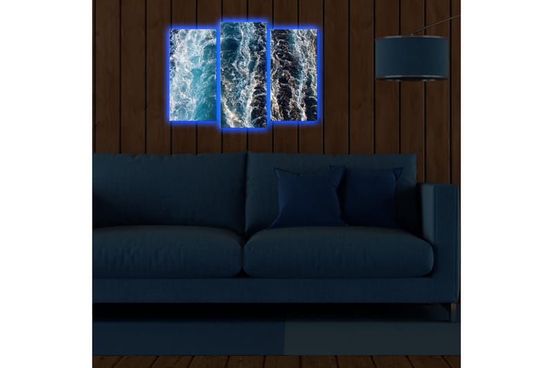 Koristeellinen Led Valaistu Canvas Taulu (3 kpl) - Sisustustuotteet - Taulu & taide - Canvas-taulu