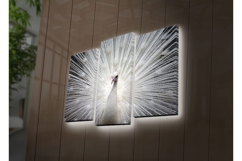 Koristeellinen Led Valaistu Canvas Taulu (3 kpl) - Sisustustuotteet - Taulu & taide - Canvas-taulu