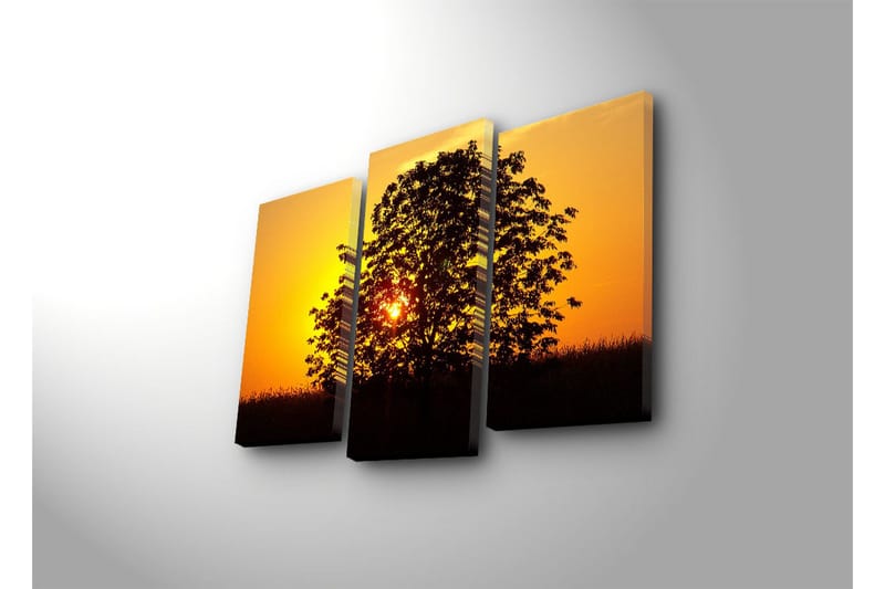 Koristeellinen Led Valaistu Canvas Taulu (3 kpl) - Sisustustuotteet - Taulu & taide - Canvas-taulu