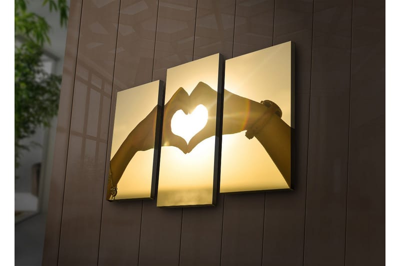 Koristeellinen Led Valaistu Canvas Taulu (3 kpl), undefined