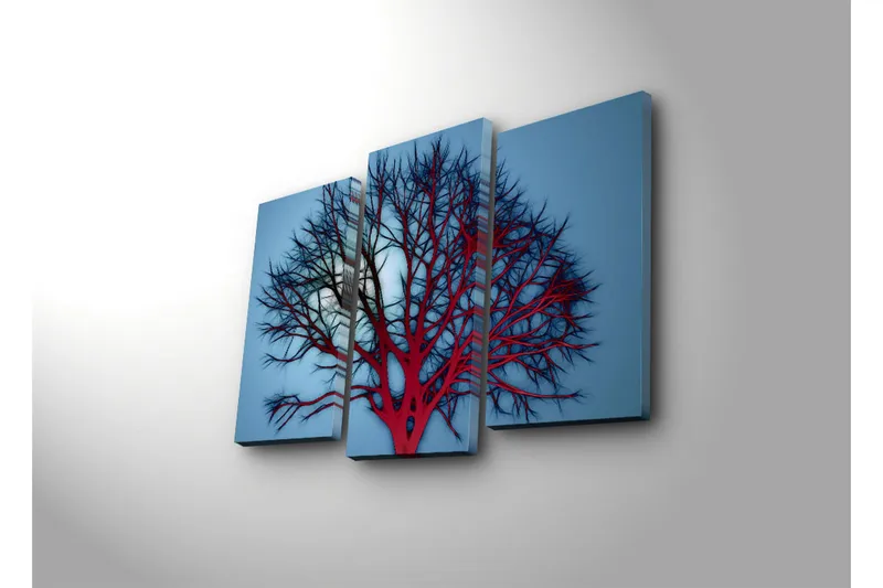 Koristeellinen Led Valaistu Canvas Taulu (3 kpl) - Sisustustuotteet - Taulu & taide - Canvas-taulu