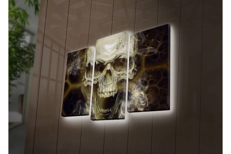 Koristeellinen Led Valaistu Canvas Taulu (3 kpl) - Sisustustuotteet - Taulu & taide - Canvas-taulu