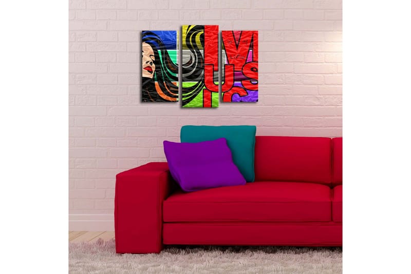 Koristeellinen Led Valaistu Canvas Taulu (3 kpl) - Sisustustuotteet - Taulu & taide - Canvas-taulu