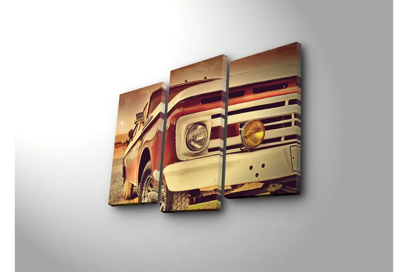 Koristeellinen Led Valaistu Canvas Taulu (3 kpl) - Sisustustuotteet - Taulu & taide - Canvas-taulu