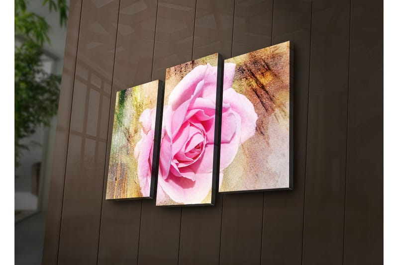 Koristeellinen Led Valaistu Canvas Taulu (3 kpl) - Sisustustuotteet - Taulu & taide - Canvas-taulu