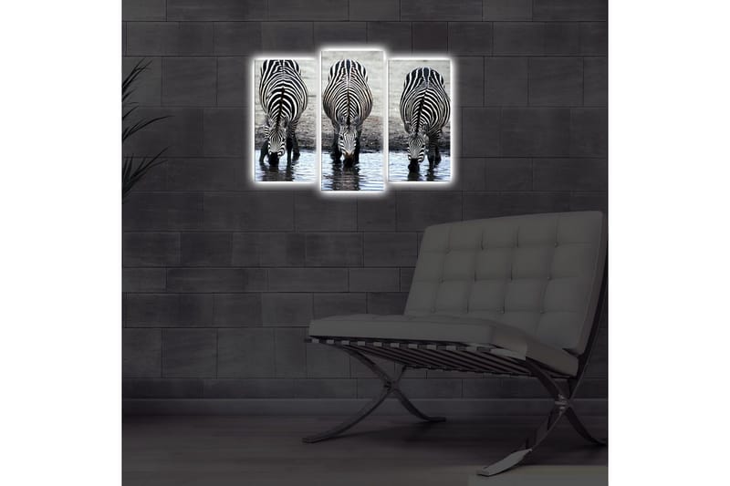 Koristeellinen Led Valaistu Canvas Taulu (3 kpl) - Sisustustuotteet - Taulu & taide - Canvas-taulu