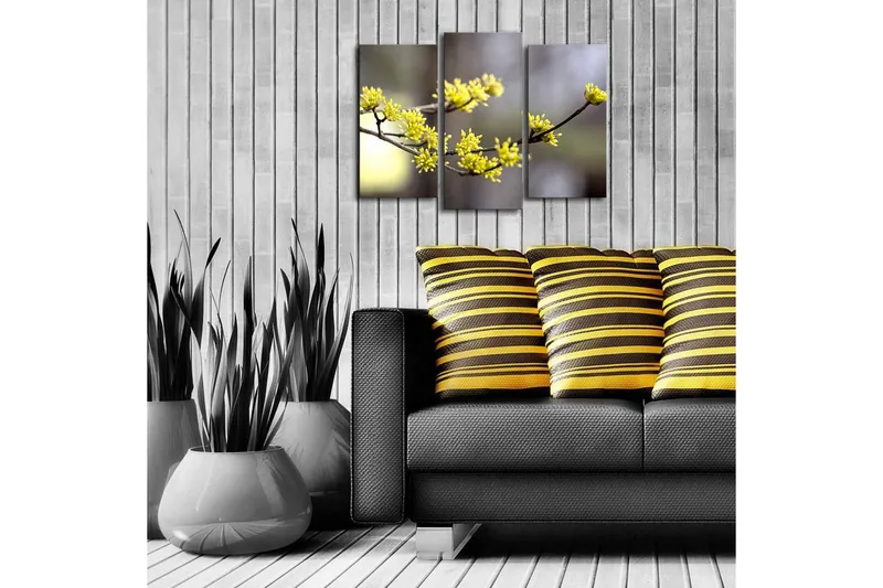 Koristeellinen Led Valaistu Canvas Taulu (3 kpl) - Sisustustuotteet - Taulu & taide - Canvas-taulu