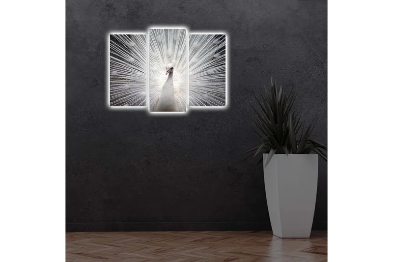 Koristeellinen Led Valaistu Canvas Taulu (3 kpl) - Sisustustuotteet - Taulu & taide - Canvas-taulu