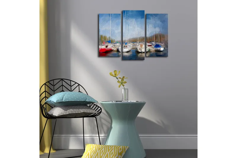 Koristeellinen Led Valaistu Canvas Taulu (3 kpl) - Sisustustuotteet - Taulu & taide - Canvas-taulu