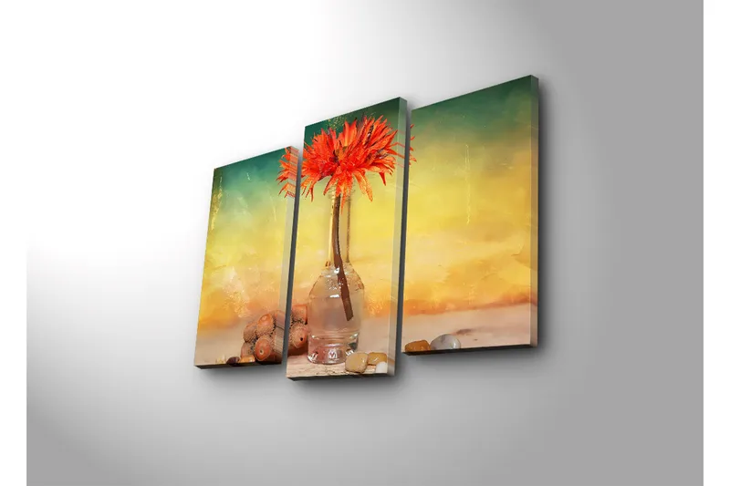 Koristeellinen Led Valaistu Canvas Taulu (3 kpl) - Sisustustuotteet - Taulu & taide - Canvas-taulu