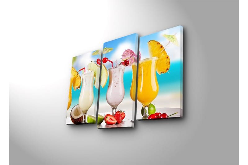 Koristeellinen Led Valaistu Canvas Taulu (3 kpl) - Sisustustuotteet - Taulu & taide - Canvas-taulu