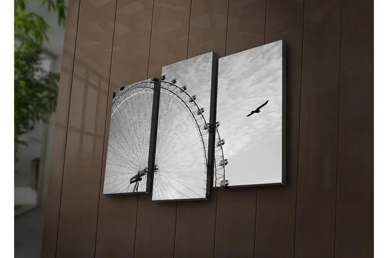 Koristeellinen Led Valaistu Canvas Taulu (3 kpl) - Sisustustuotteet - Taulu & taide - Canvas-taulu