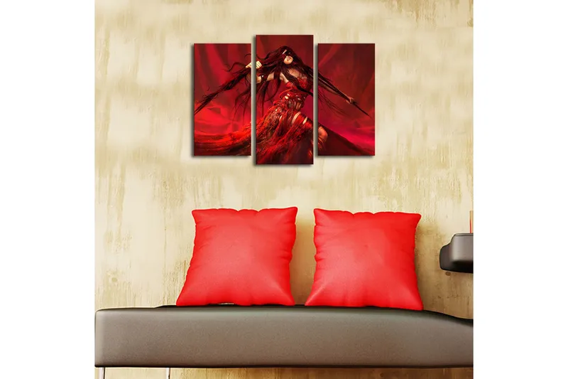 Koristeellinen Led Valaistu Canvas Taulu (3 kpl) - Sisustustuotteet - Taulu & taide - Canvas-taulu