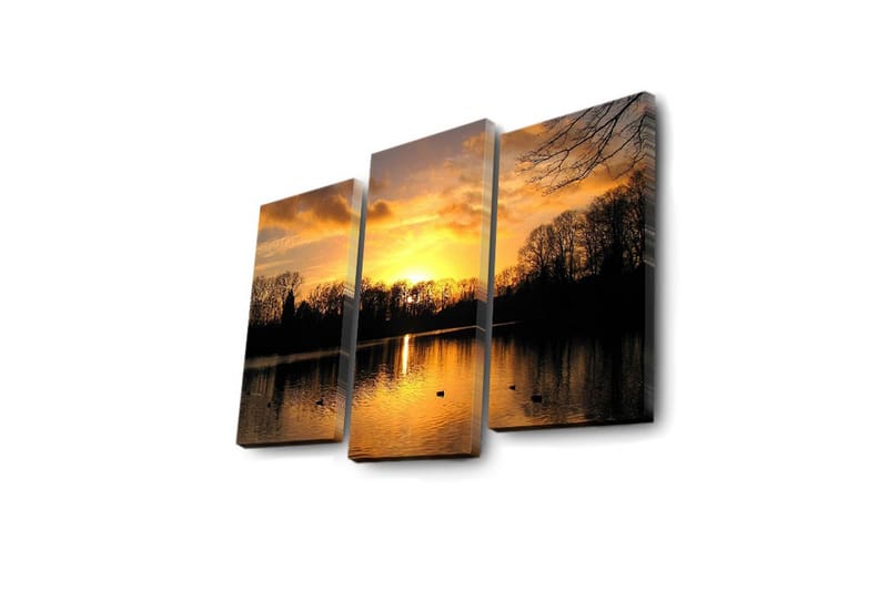 Koristeellinen Led Valaistu Canvas Taulu (3 kpl) - Sisustustuotteet - Taulu & taide - Canvas-taulu