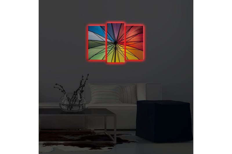Koristeellinen Led Valaistu Canvas Taulu (3 kpl) - Sisustustuotteet - Taulu & taide - Canvas-taulu