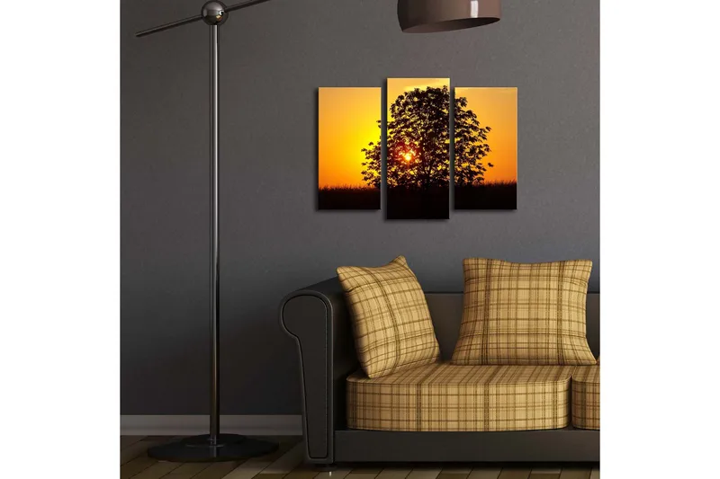 Koristeellinen Led Valaistu Canvas Taulu (3 kpl) - Sisustustuotteet - Taulu & taide - Canvas-taulu