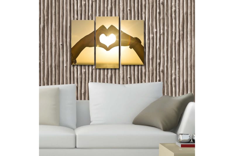 Koristeellinen Led Valaistu Canvas Taulu (3 kpl) - Sisustustuotteet - Taulu & taide - Canvas-taulu