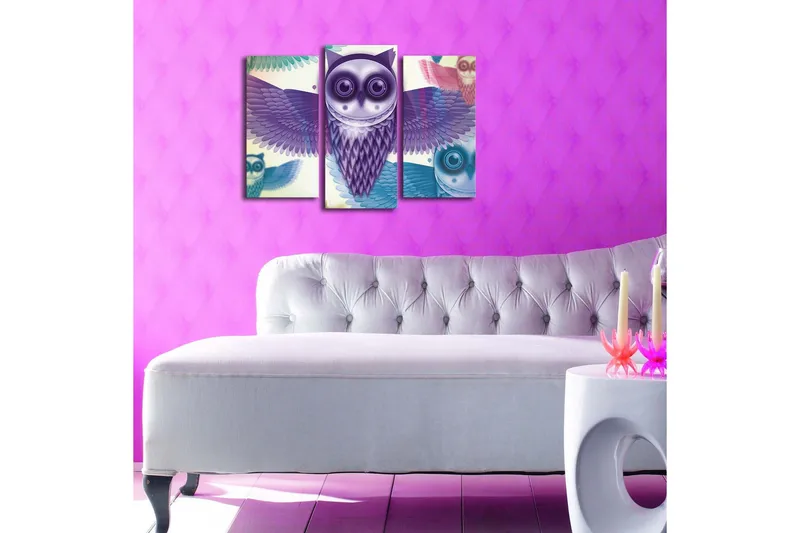 Koristeellinen Led Valaistu Canvas Taulu (3 kpl) - Sisustustuotteet - Taulu & taide - Canvas-taulu