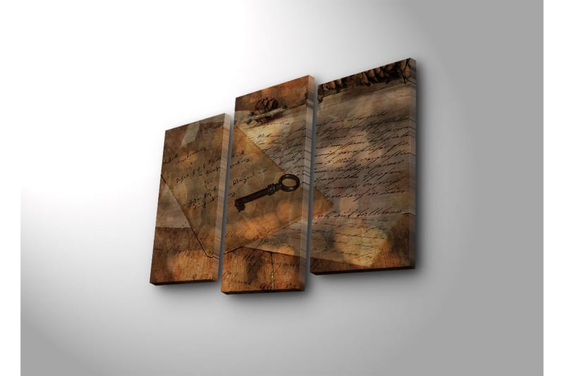 Koristeellinen Led Valaistu Canvas Taulu (3 kpl) - Sisustustuotteet - Taulu & taide - Canvas-taulu