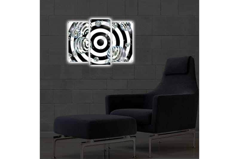 Koristeellinen Led Valaistu Canvas Taulu (3 kpl) - Sisustustuotteet - Taulu & taide - Canvas-taulu