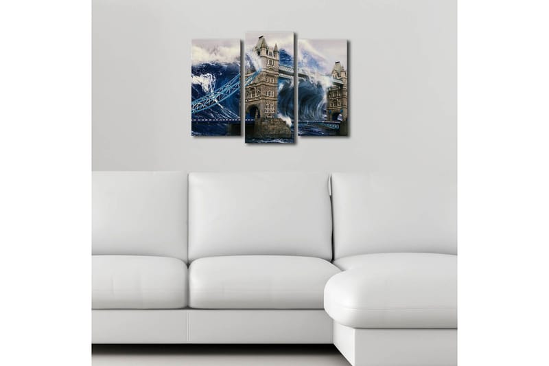 Koristeellinen Led Valaistu Canvas Taulu (3 kpl) - Sisustustuotteet - Taulu & taide - Canvas-taulu