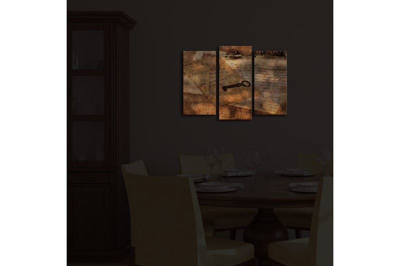 Koristeellinen Led Valaistu Canvas Taulu (3 kpl) - Sisustustuotteet - Taulu & taide - Canvas-taulu