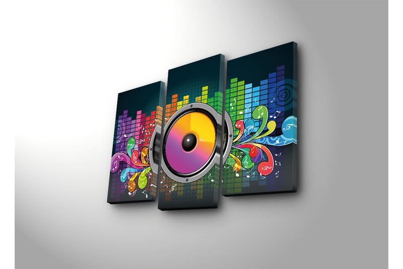 Koristeellinen Led Valaistu Canvas Taulu (3 kpl) - Sisustustuotteet - Taulu & taide - Canvas-taulu